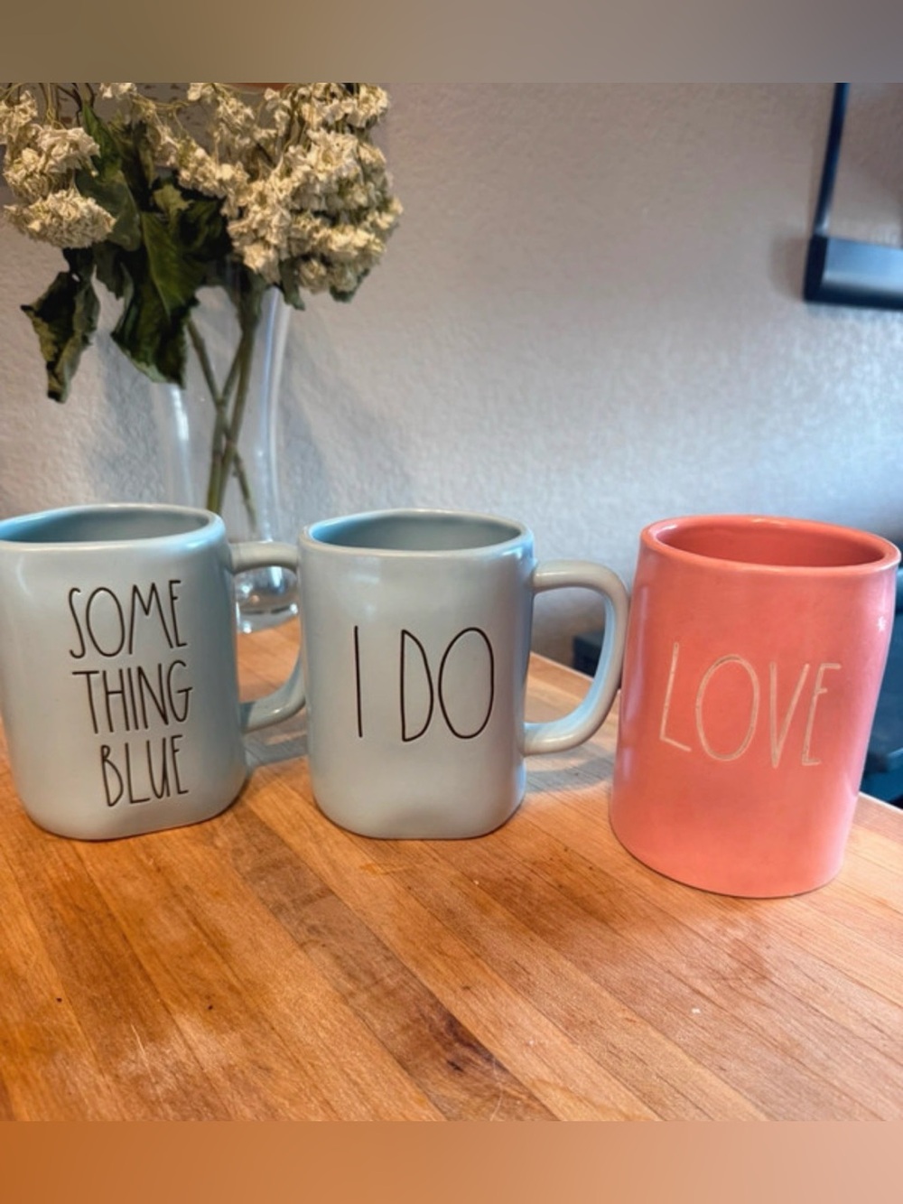 Rae Dunn Ceramic Mug Wedding Set